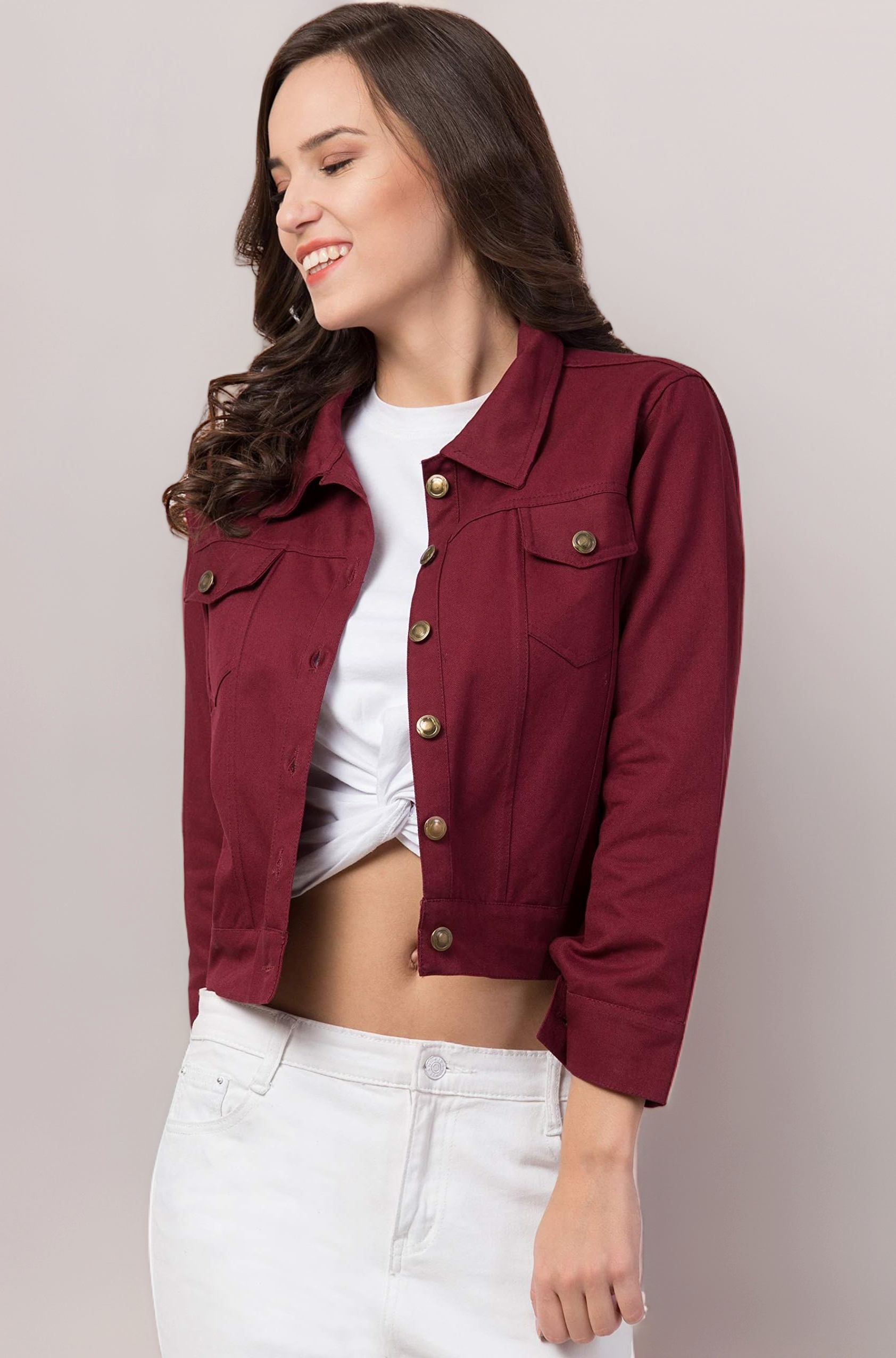 FUNDAY FASHION Men's Denim Blend Standard Length Jacket