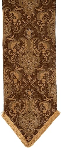 Sherry Kline China Camino de mesa de arte (13 x 72) (marrón)