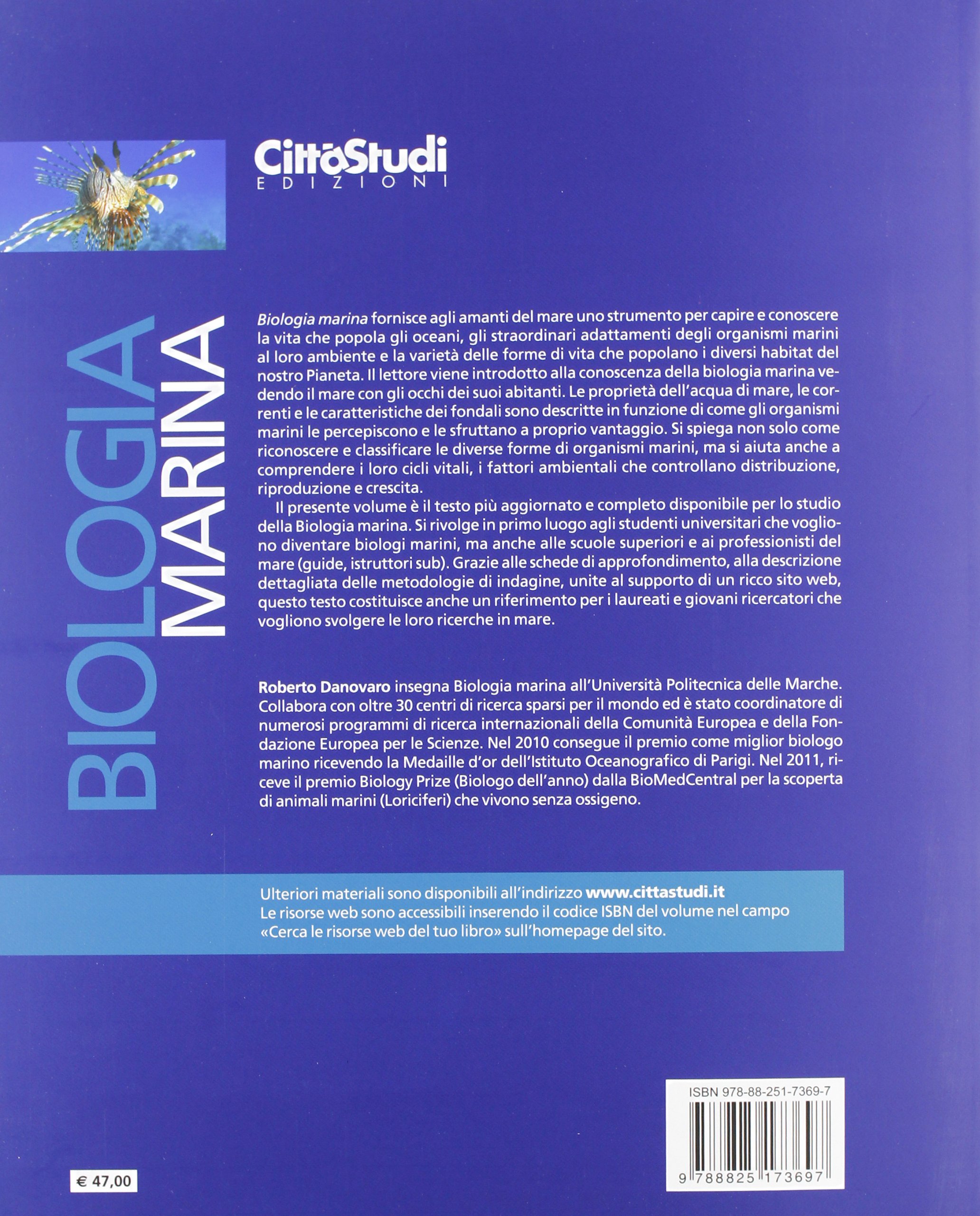 Biologia marina. Biodiversità e funzionamento degli ecosistemi marini. Ediz. illustrata