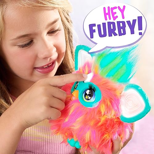 Miniatura 10 de Furby Tie Dye, 15 accesorios de moda, juguetes de peluche interactivos para niñas y niños de 6 años en adelante, animatronic activado por voz