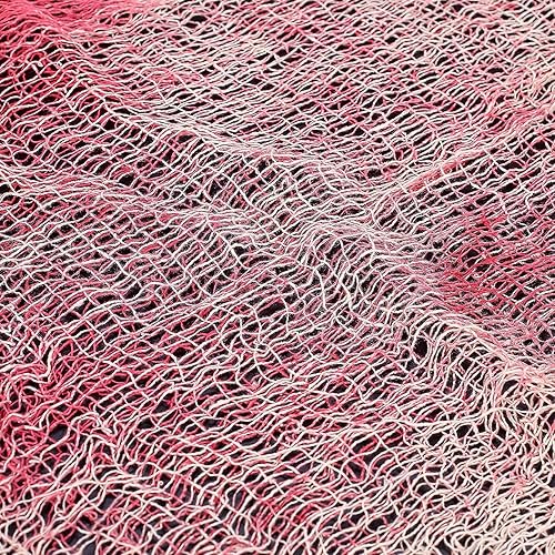 Miniatura 2 de Tela espeluznante de Halloween, 2 piezas de tela roja sangrienta de Halloween, decoración de pared de habitación, gasa elástica para casa embrujada,