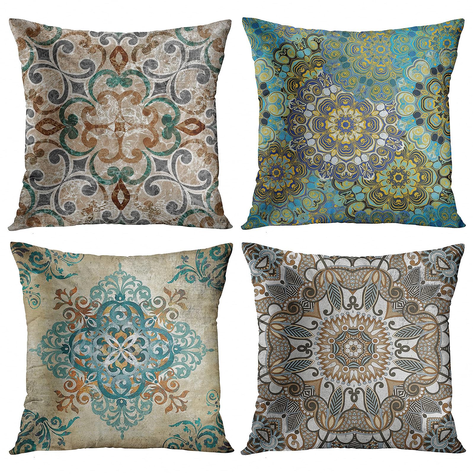 Housses de coussin 80x80cm bohème pour embellir votre canapé de salon et votre chambre