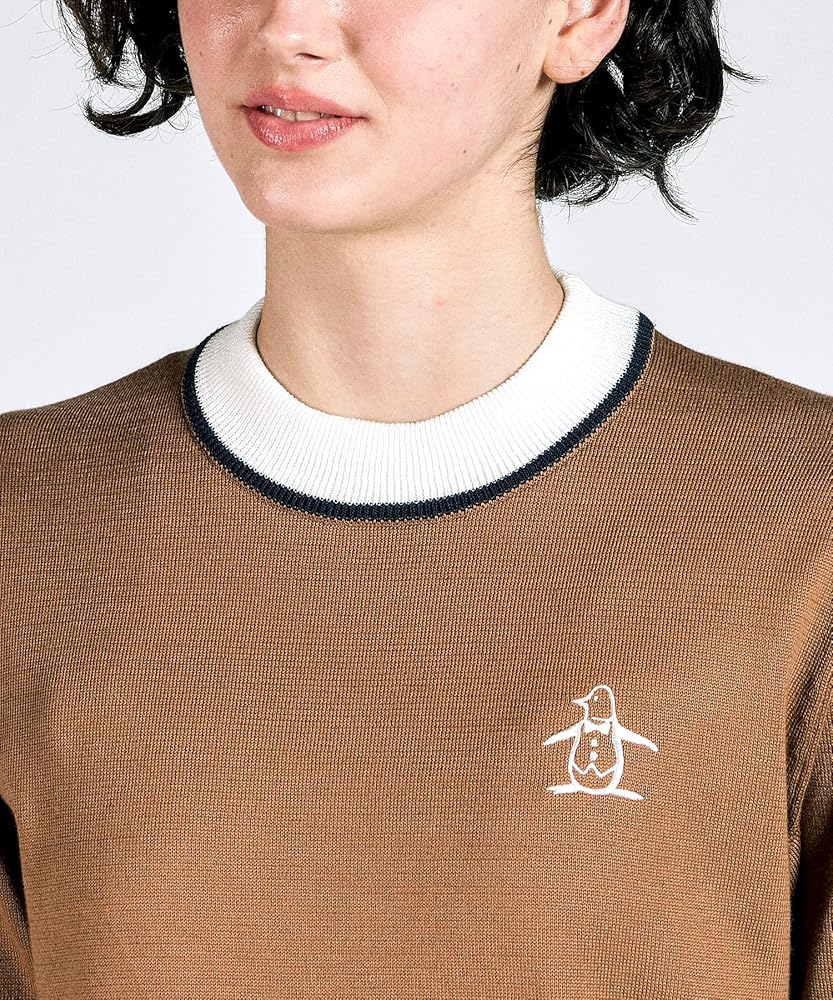 マルボンゴルフ ニット クルーネックセーター 刺繡 レディース【新品&S～L】 BEAMS GOLF（ビームス ゴルフ）【別注】MALBON GOLF / NY ロゴ