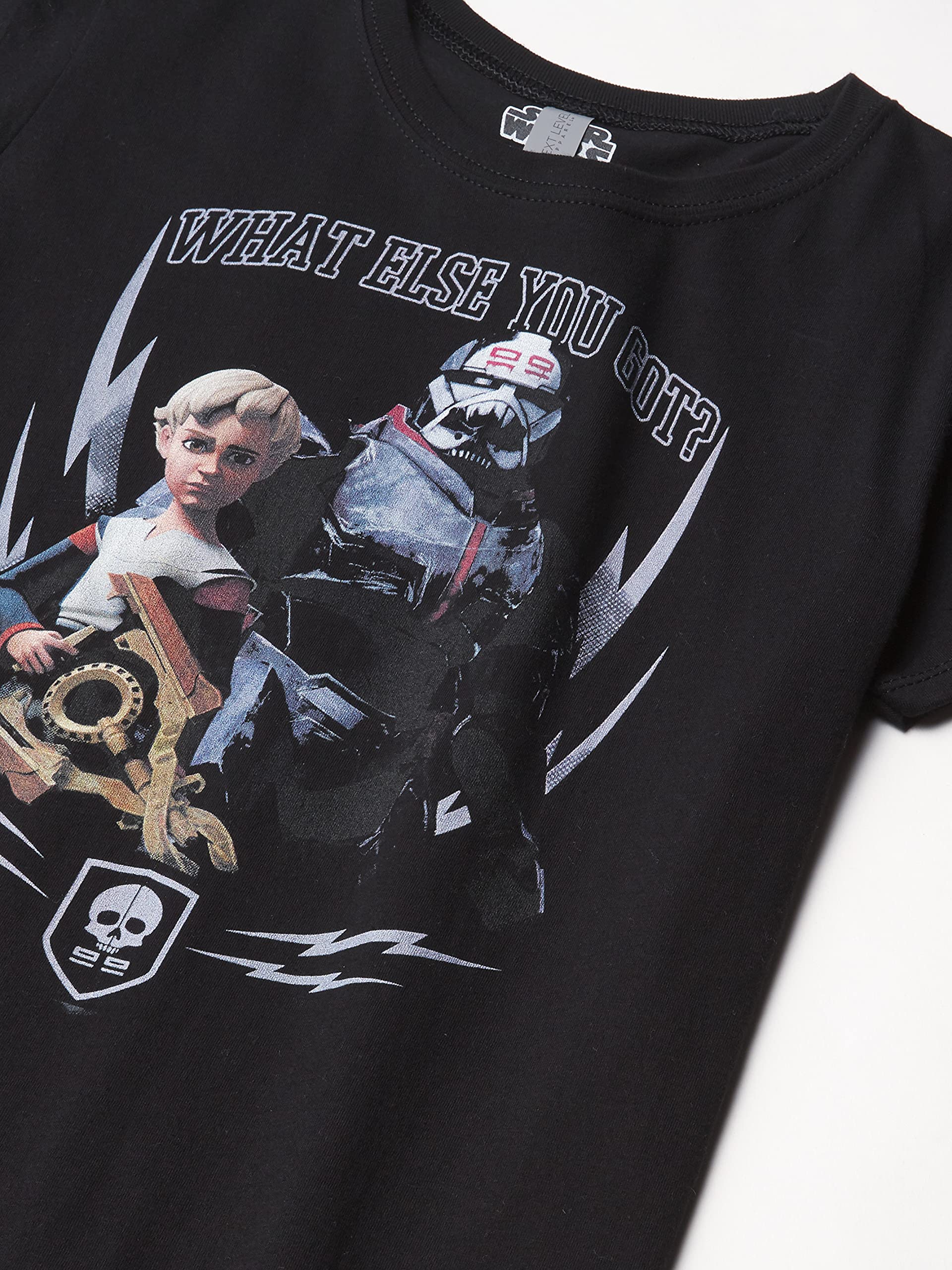 Star Wars Omega Wrecker T-Shirt, Nero, S Bambine e Ragazze