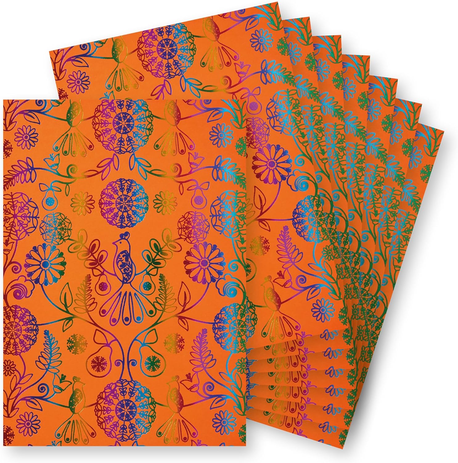 Springboard A4 Metallic Holographic Foil Design Card - 230gsm Cardstock for Card Making - Crafting Card Compatible w/Die-Cutting Machines - Prism Pink (Deep Pink Card) - 10-Pack