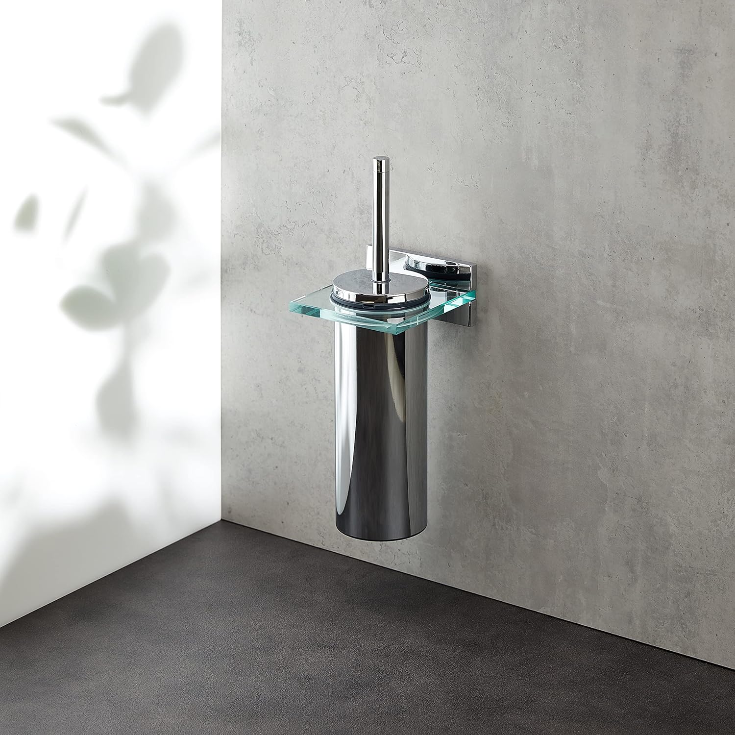 Tiger Safira Toilet Brush and Holder, 12x35,5x13,8 cm, Chrome