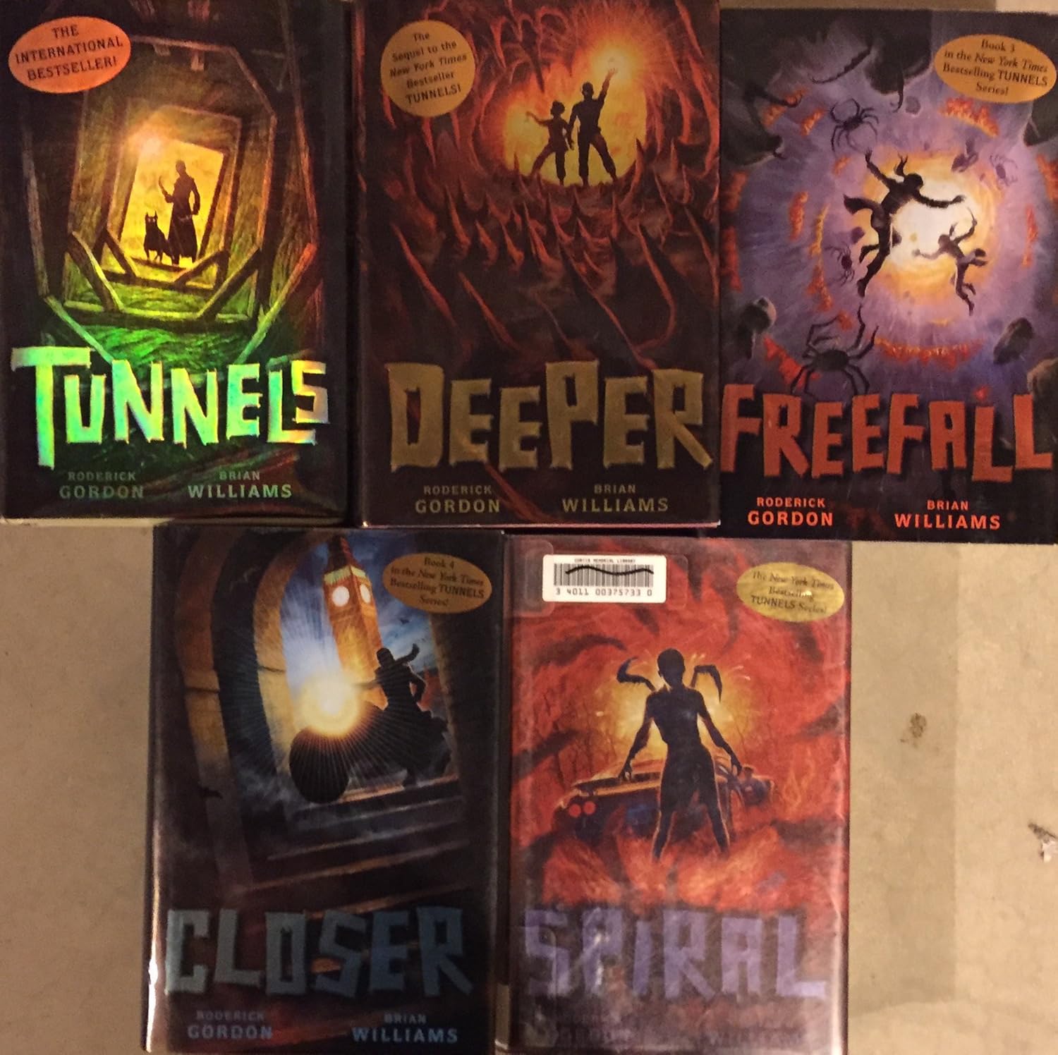 Tunnels Series Collection Roderick Gordon Brian Williams 6 HARDCOVER