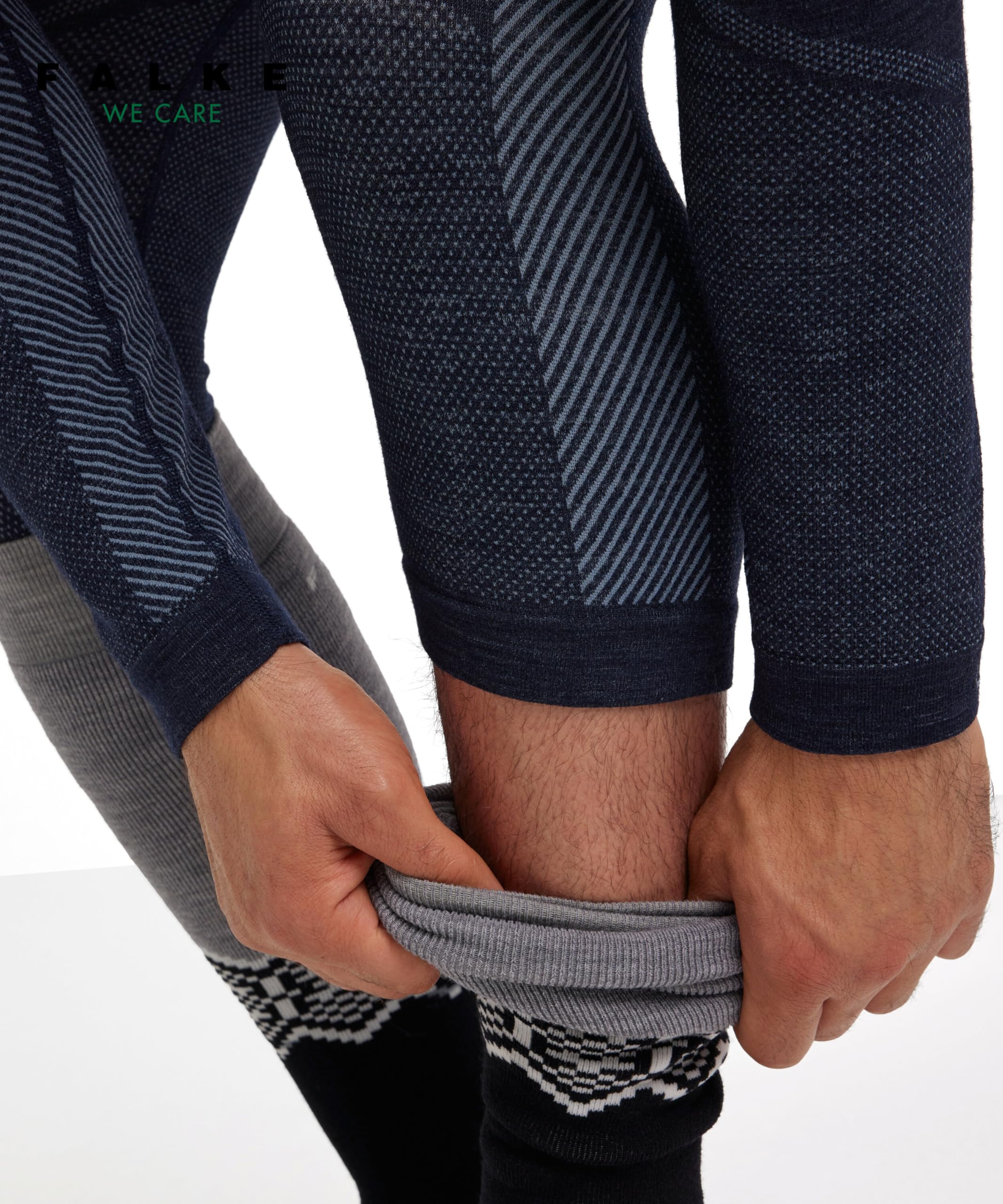 Falke Uomo Wool-Tech 3/4 Calzamaglia Sportiva Tecnica Intimo Funzionale