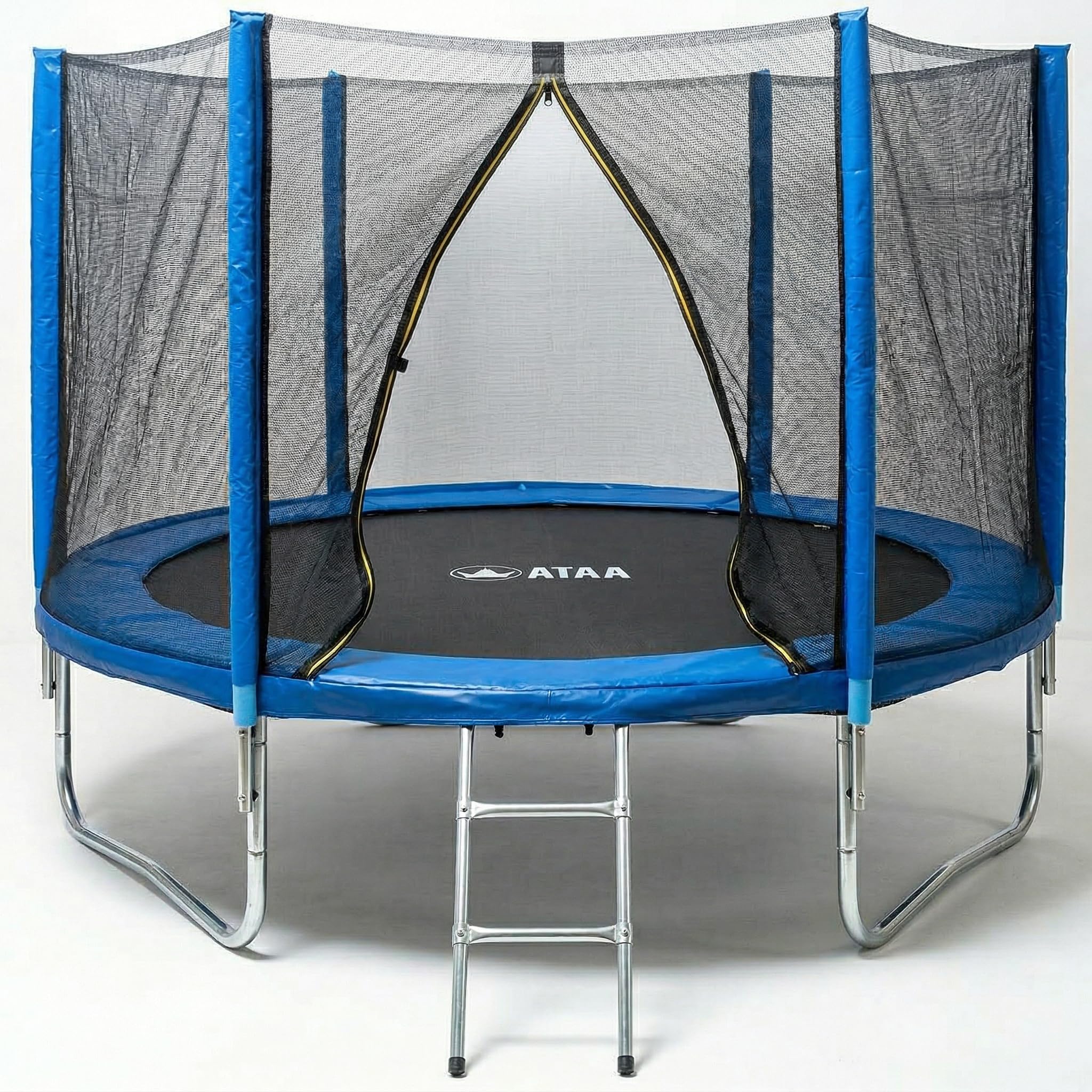 Cama Elástica Infantil ATAA 250 cm Azul con Red de Seguridad y Escalera