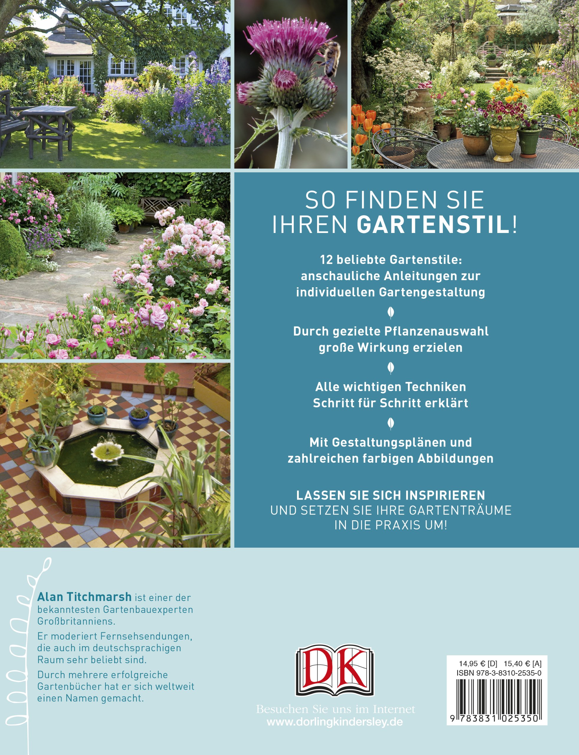 Gartenstile & Gestaltung: Individuelle Themengärten vom Cottage- bis zum Rosengarten: Individuelle Themengärten vom Cottage- bis zum Rosengarten. Mit Pflanzplänen