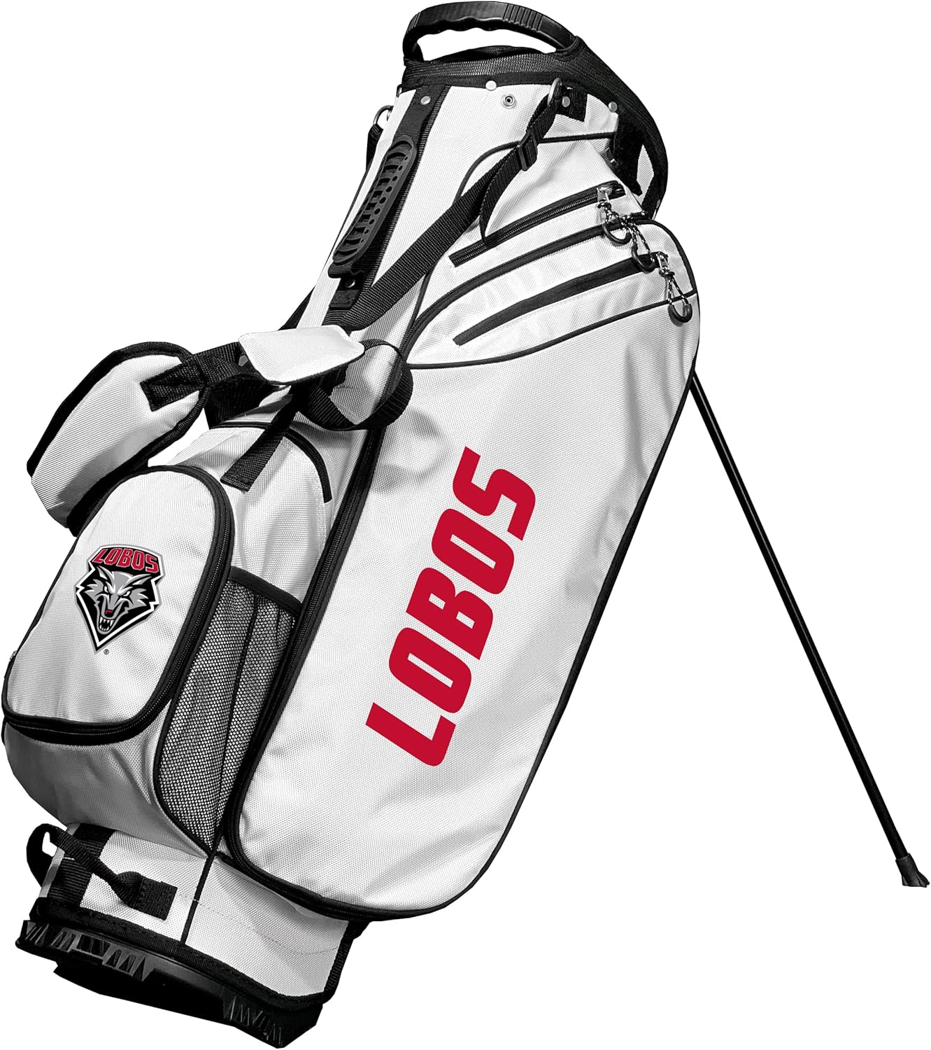 Team Golf NCAA Birdie Stand Golf Bag, Lightweight, 14-Way Club Divider, Spring Action Stand, Insulated Cooler Pocket, Hook-and-Loop Fastener Glove and Umbrella Holder & Padded Handles