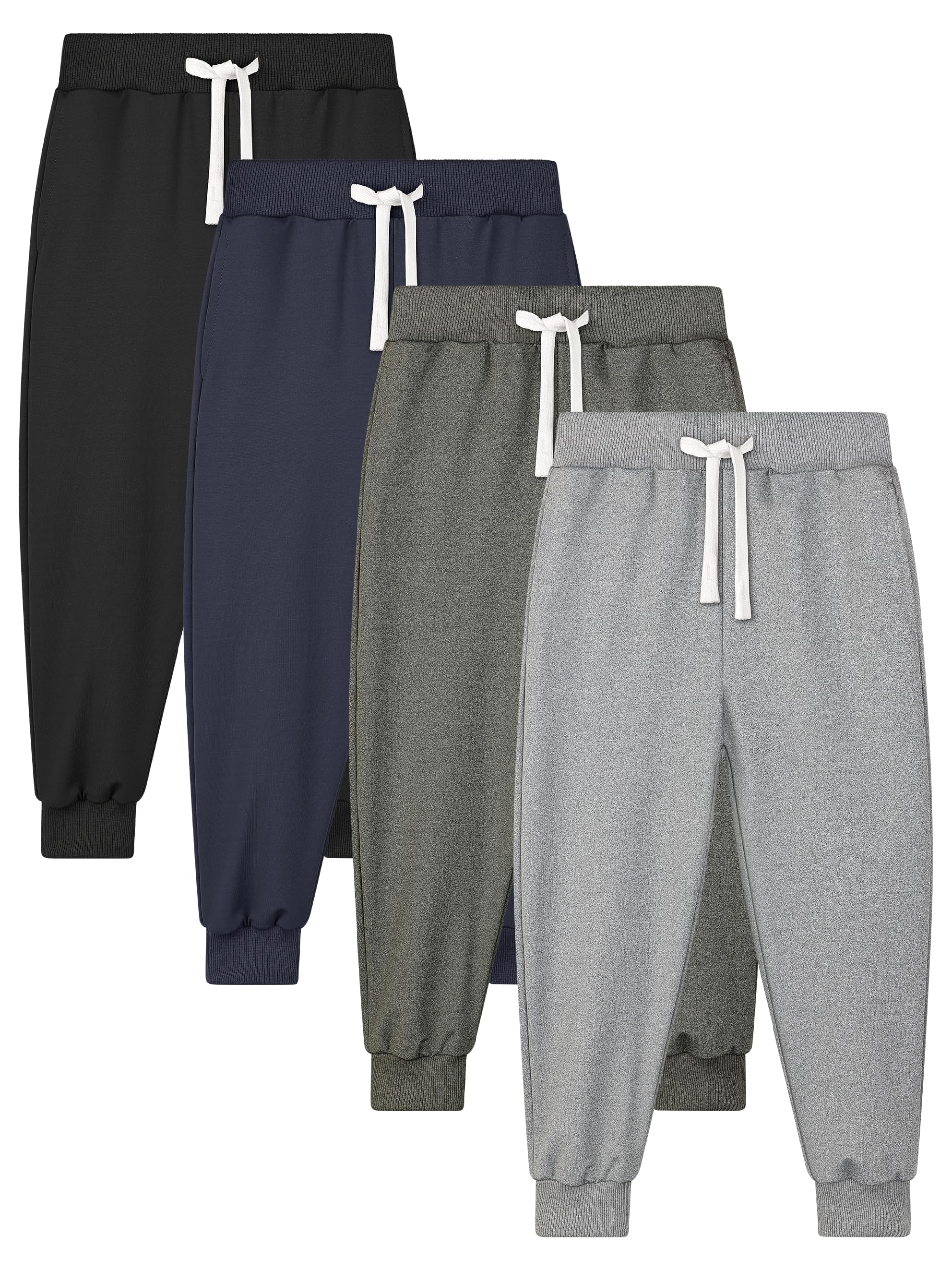 Ruisita 4er-Pack Jogginghosen für Kinder Jungen Mädchen Trainingshose