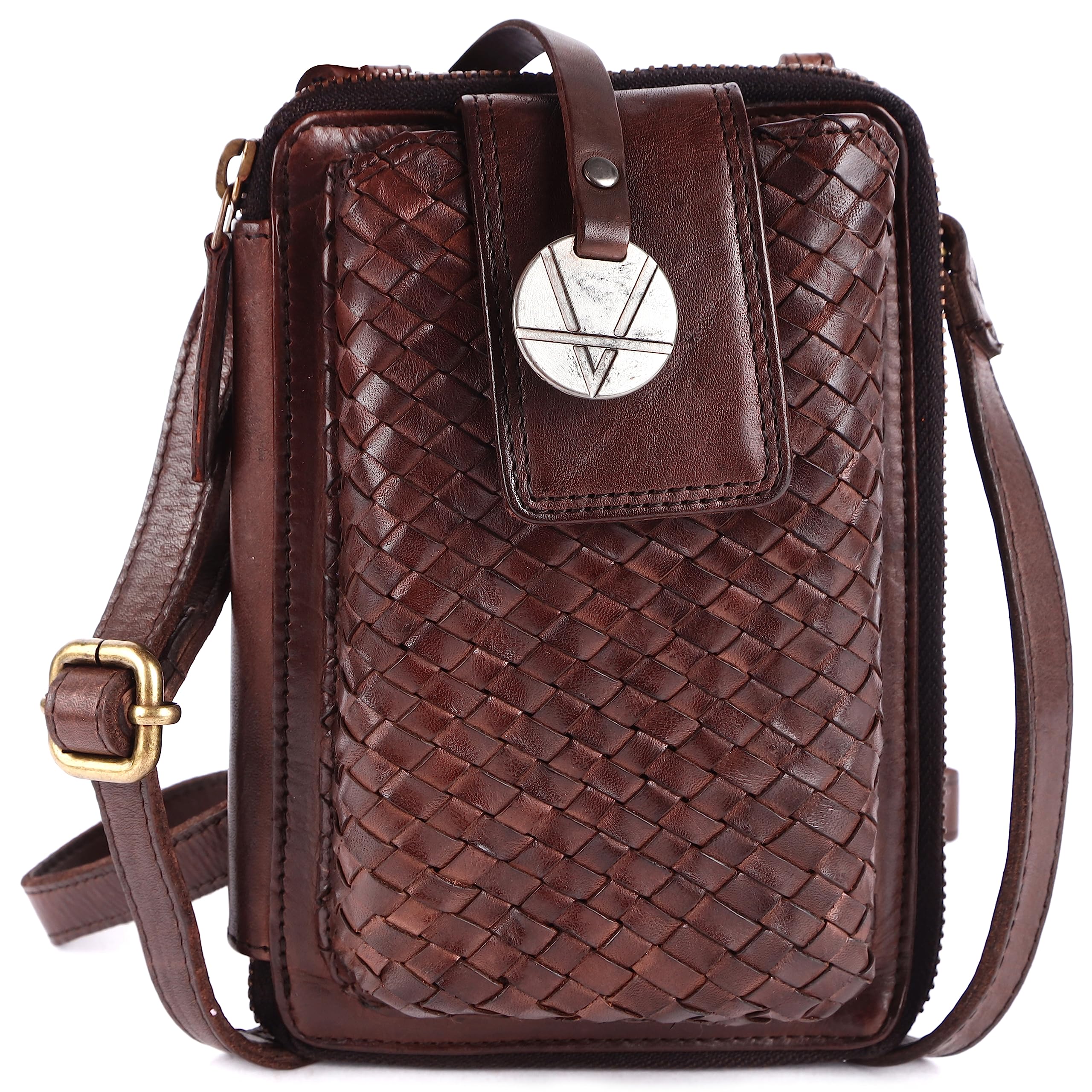 VILENCA HOLLANDPure Leather Mini Cross body Small Mobile Sling Bag With Dust Bag