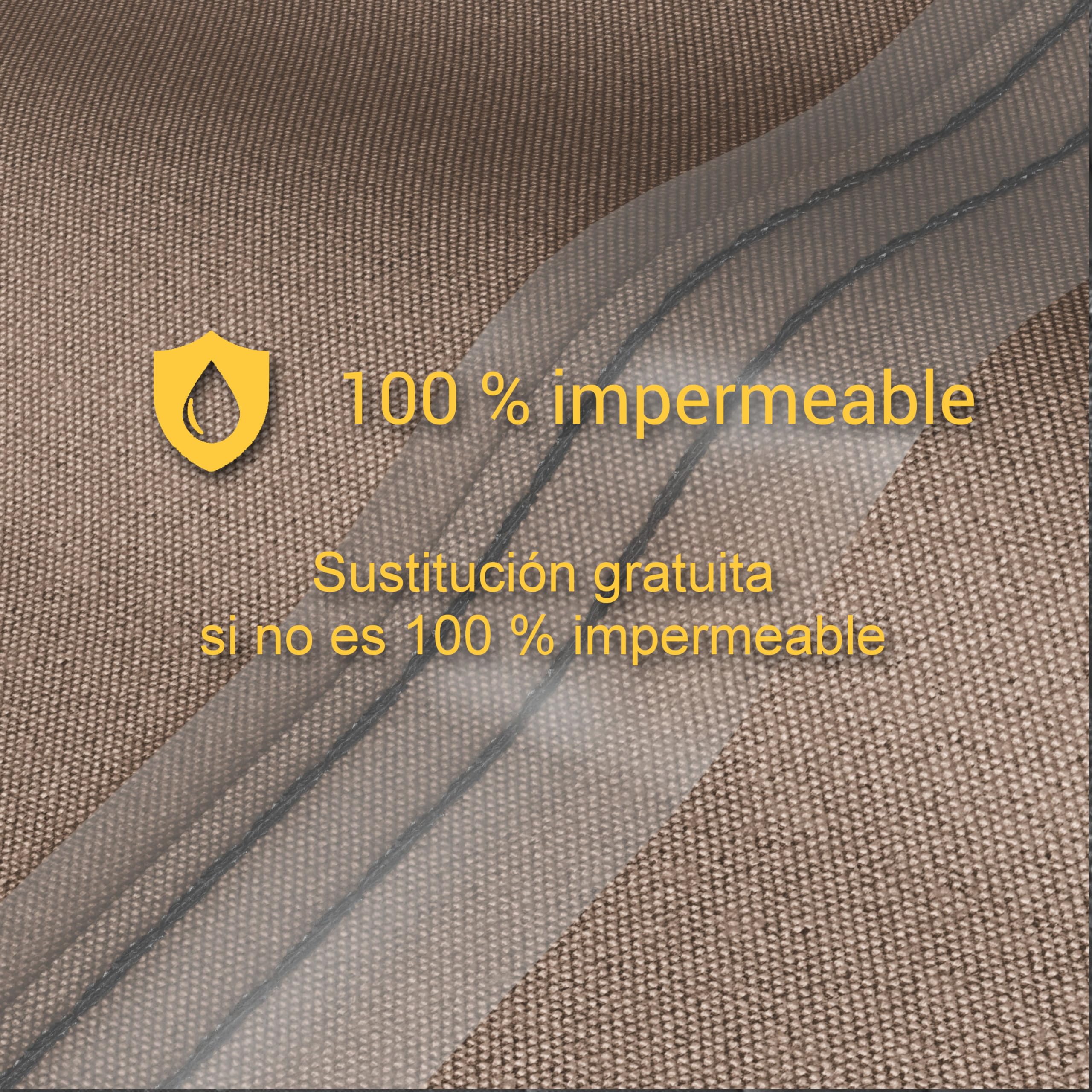 Funda para Banco de Jardín a medida, Cubierta Sofa jardin exterior Impermeable Anti UV Oxford 600D con Cremallera – Made in EU