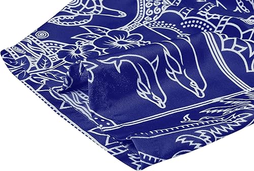 Vista 5 de LA LEELA Camisas hawaianas de manga corta con botones para la playa para hombre