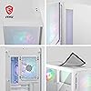 MSI MAG Forge 320R Airflow White Mid-Tower Computer Case - ATX Capacity, RTX 40 GPU Support, ARGB Fan, Magnetic Dust Filter, Toughened Glass, 1-6 ARGB Hub, USB 3.2 Generation 1 Type A