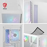 MSI MAG FORGE 320R AIRFLOW Mid-Tower PC Case - ATX Capacity, up to 390mm RTX 40 GPU Support, 4 x 120mm ARGB Fans, Magnetic Dust Filters, Tempered Glass, 1-6 ARGB Control Board, USB 3.2 Gen 1 Type-A - 6