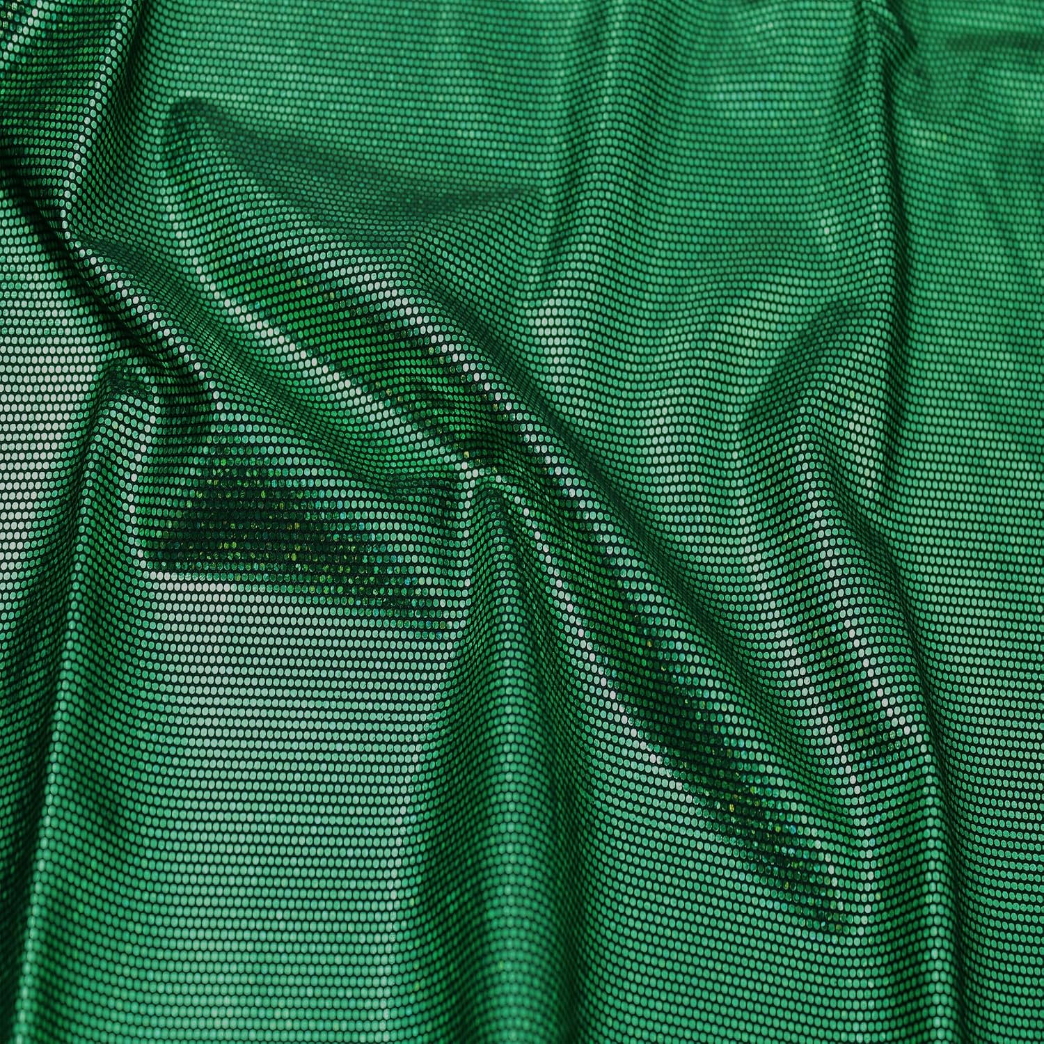 60" Wide Poly Spandex Dotted Iridescent Hologram Disco Fabric by The Yard- for Apparel, Dance Outfits, Sewing Costumes, Crafts, Home Decor, Accessories, DIY