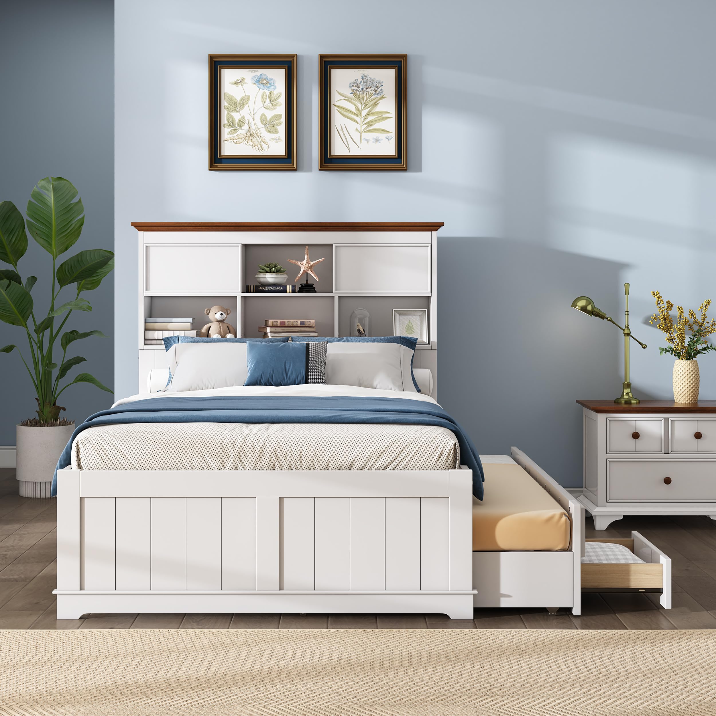 Marcos De Cama De Madera Recuperada Completos Cama Europea King