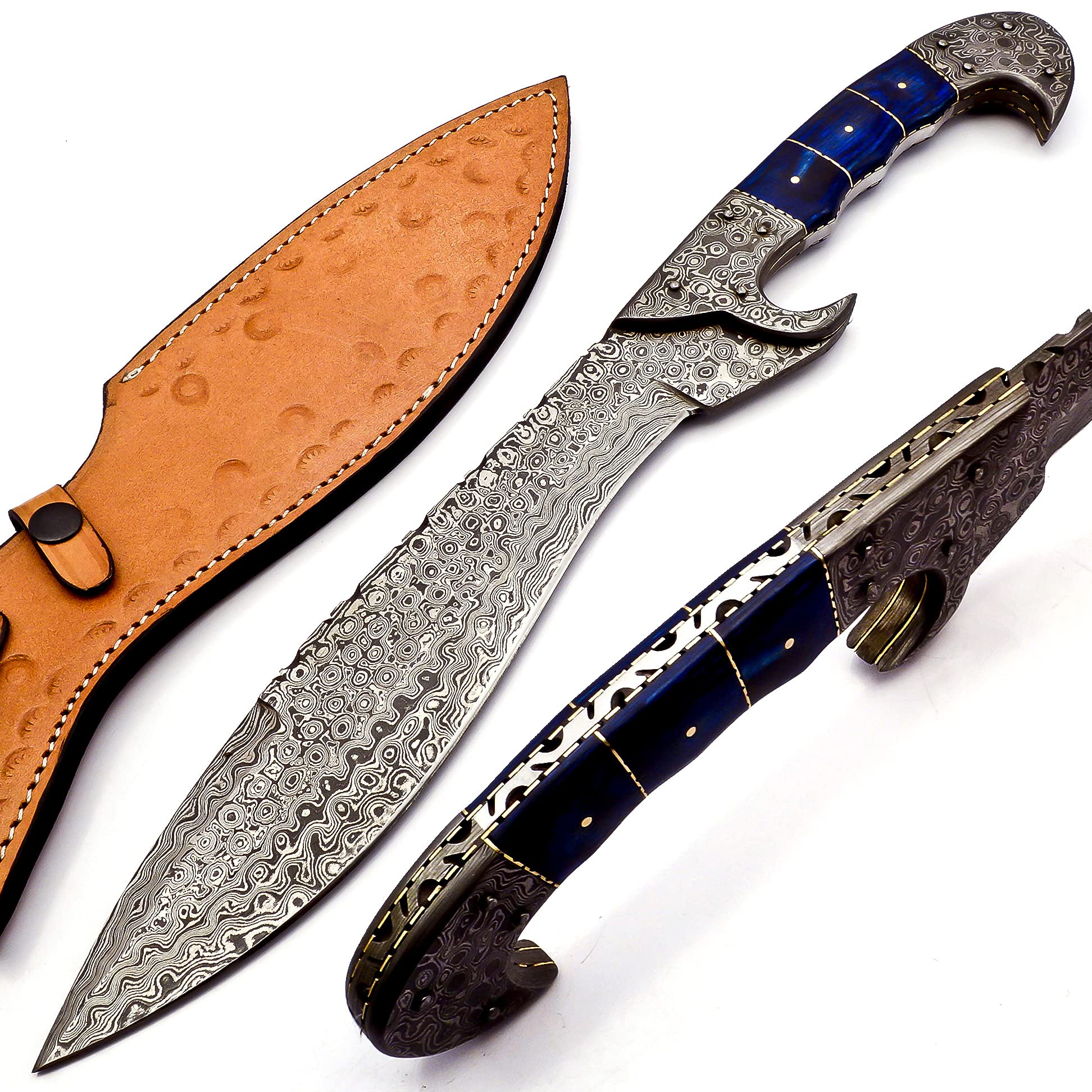 Buy MK310 Handmade Damascus Steel Machete/Kukri , Bushcraft , Hunting