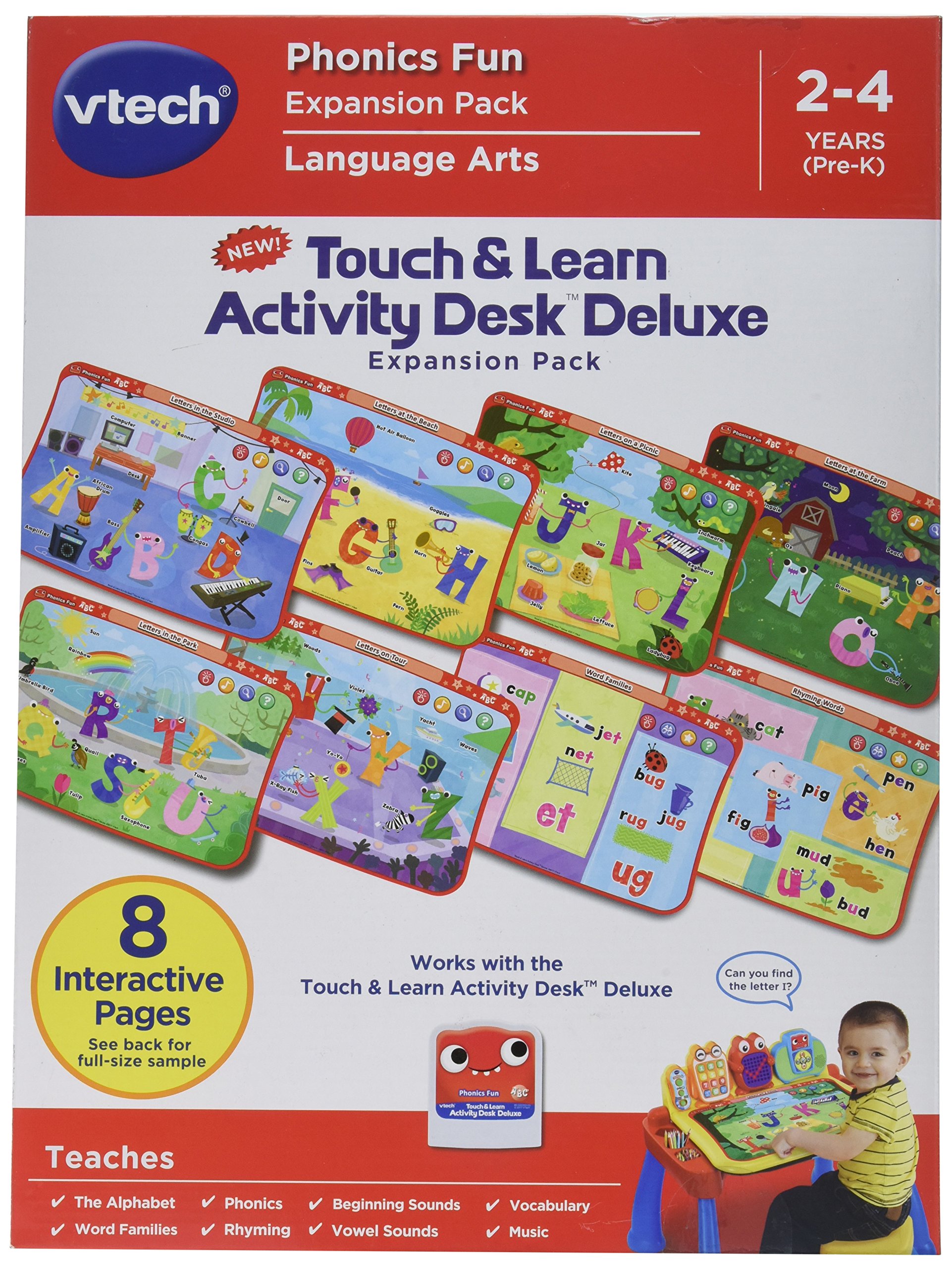 VTech Touch and Learn Activity Desk Deluxe Expansion Pack-Phonics Fun