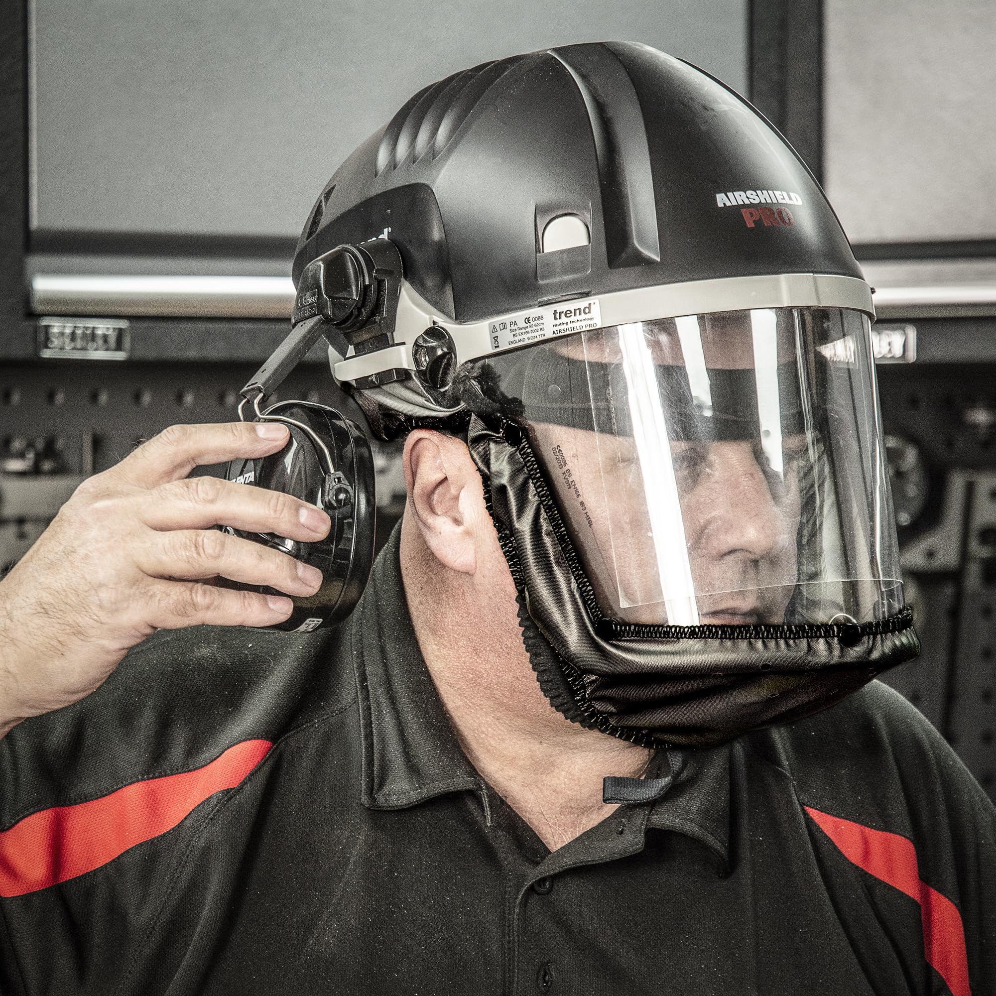 TREND Airshield Pro Masque facial et respiratoire pour le travail du bois