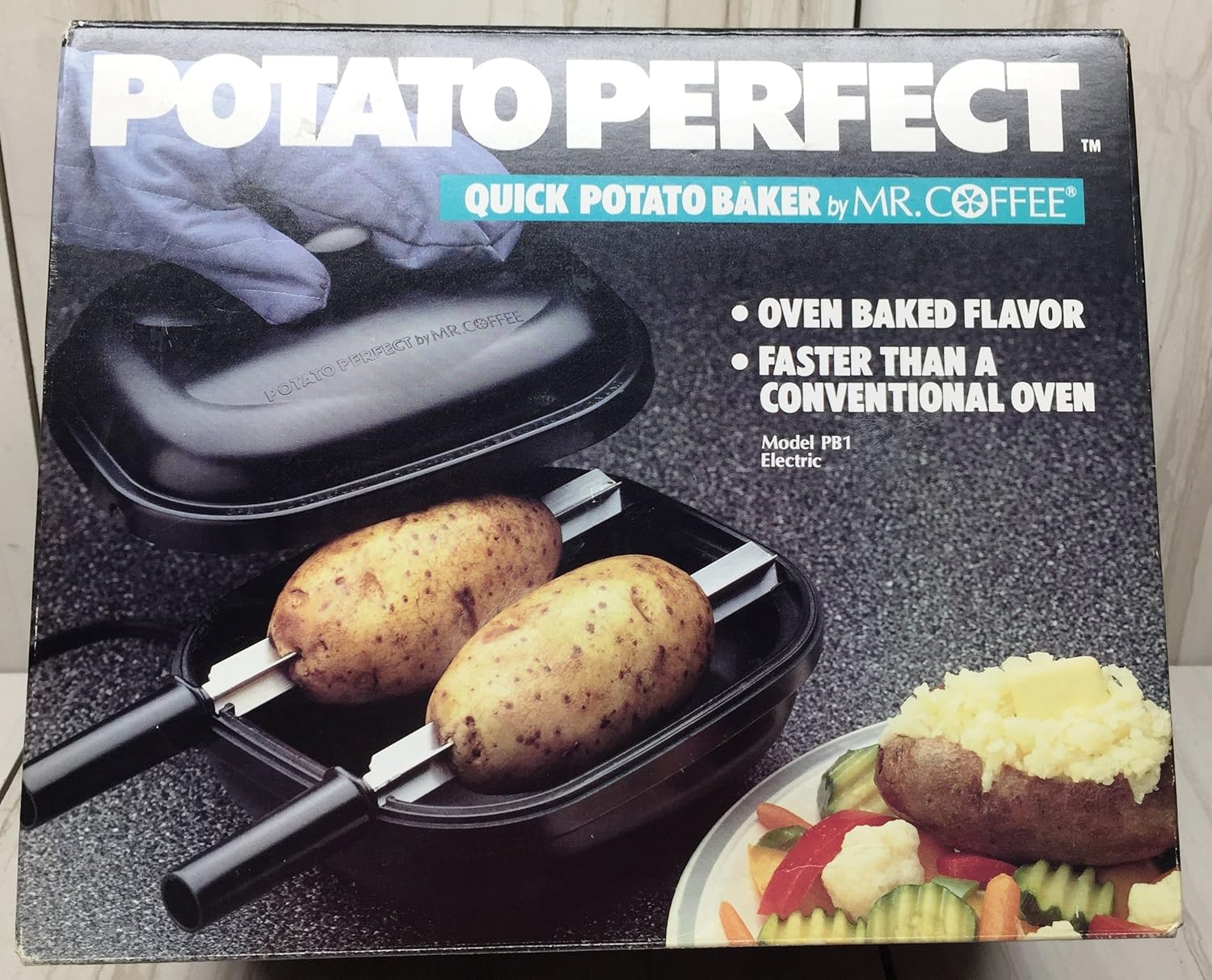 Mr. Coffee Potato Perfect PB1 with potatoes inside