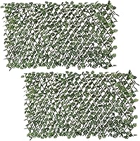 Vista 1 de Windscreen4less 2 piezas de hojas de hiedra artificiales expandibles para valla de privacidad para exteriores, interiores, patio, balcón