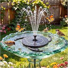 AISITIN Solar Fountain for Bird Bath, DIY Separated Design & Ground Stakes