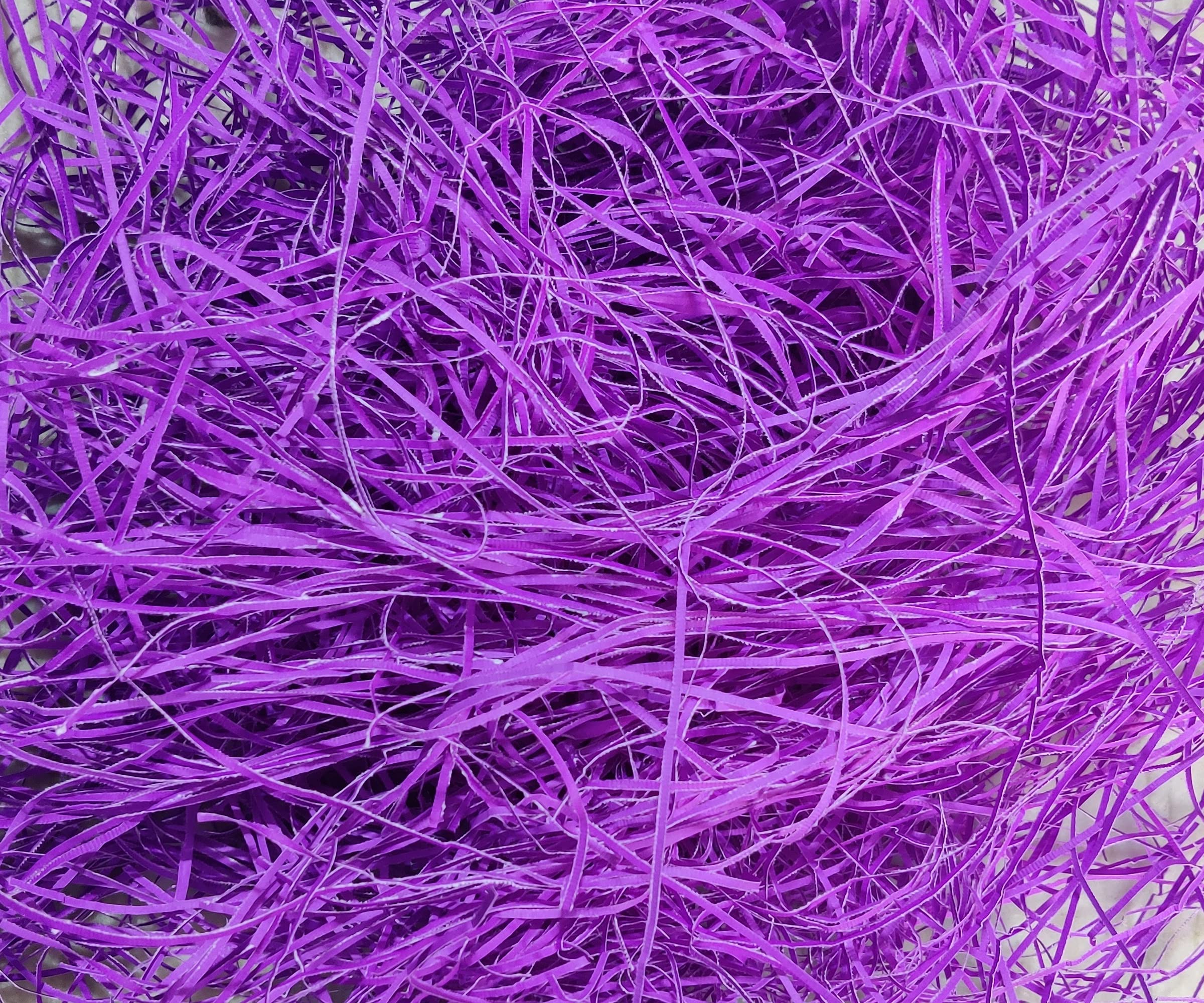 Alvika - The Gift Shop? - 450 Grams Crincle Cut Paper Grass for Gift Wrapping & Filling for Packing of Gifts for Marriage, Christmas, Baby Shower & Any Occasions (Pack of 450 Gram, Purple)