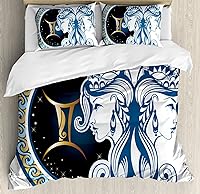 Vista 154 de Ambesonne Juego de funda de edredón de baloncesto, silueta de jugador de baloncesto, promoción de campeonato de competencia de atleta, juego de ropa