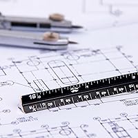 Vista 7 de Mr. Pen - 6 pulgadas, paquete de 2, regla de bolsillo, pequeña escala arquitectónica