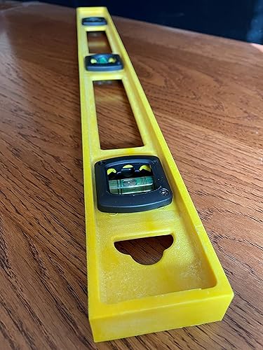 Miniatura 6 de Swanson Tool Co PL0024 Speedlite - Nivel compuesto de borde rayado de 24 pulgadas con marcas métricas (23.6 in), 3 frascos de burbujas para medidas