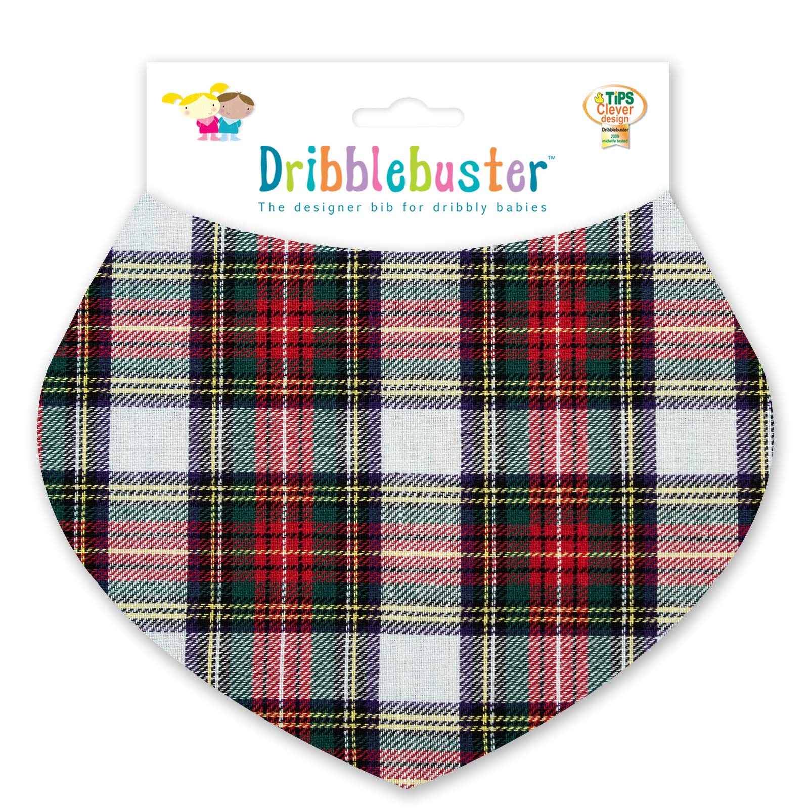 Dribblebuster Scottish Baby Bib Stewart Tartan Gift