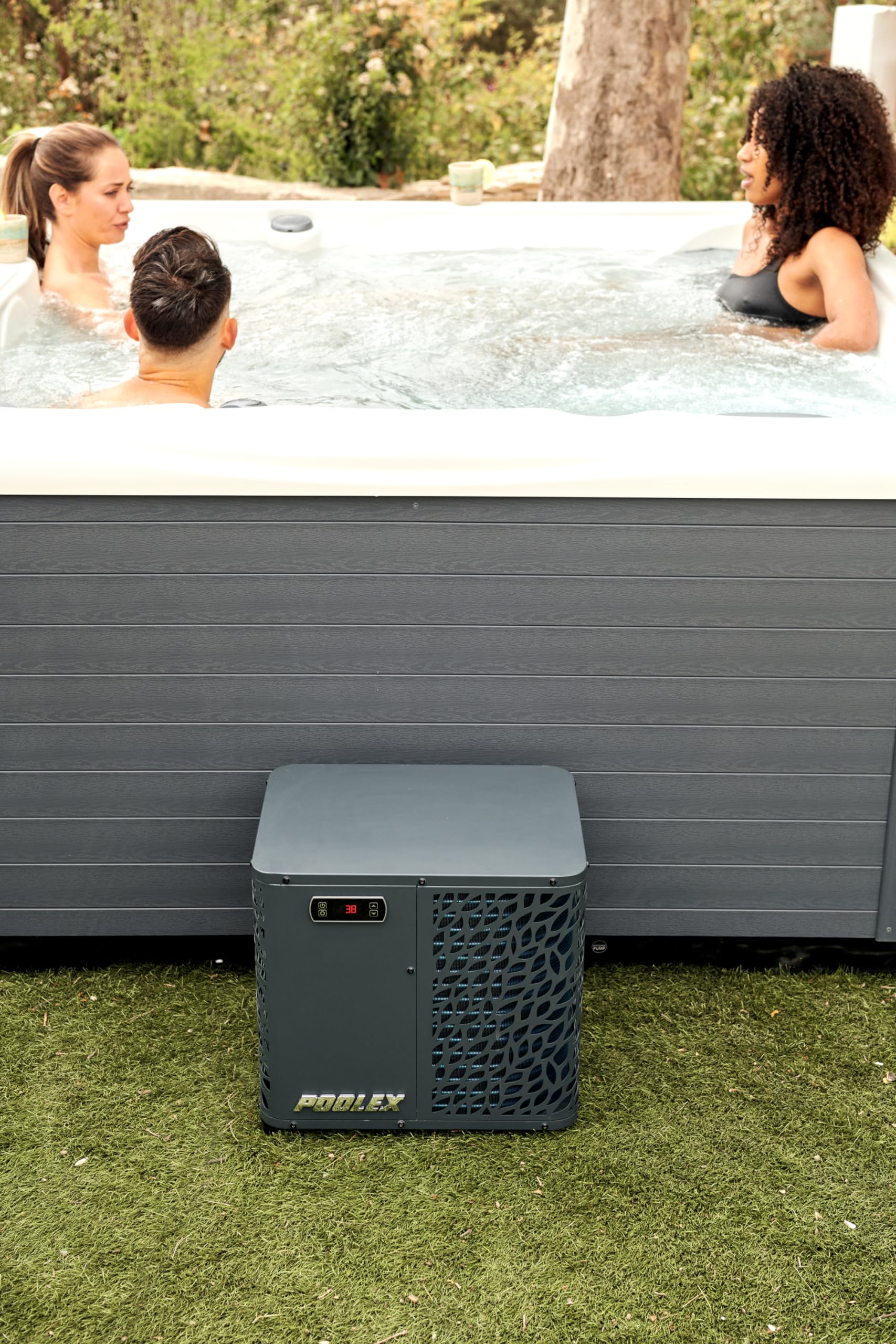 POOLEX Pompe à Chaleur pour Spa Spawer O'Spa 3kW - 75% d'économie d'énergie sur Le Chauffage