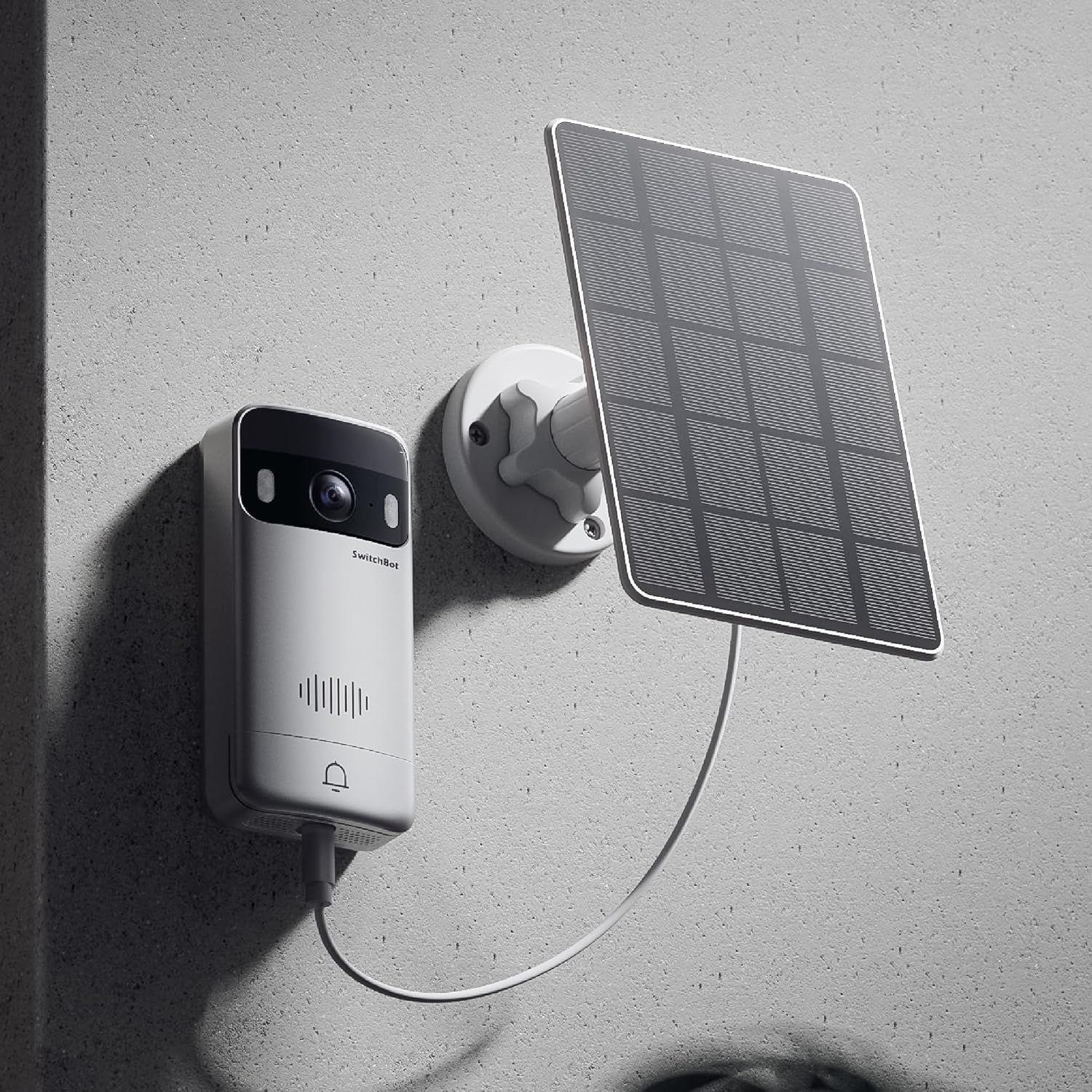 SwitchBot Video Doorbell Camera Wireless with Solar Panel Monitor, No Subscription, 4.3 Inch Screen, Head-to-Toe View, 2K FHD, 2-Way Audio, Motion Detection, Works with Alexa/Goole/Home Assistant