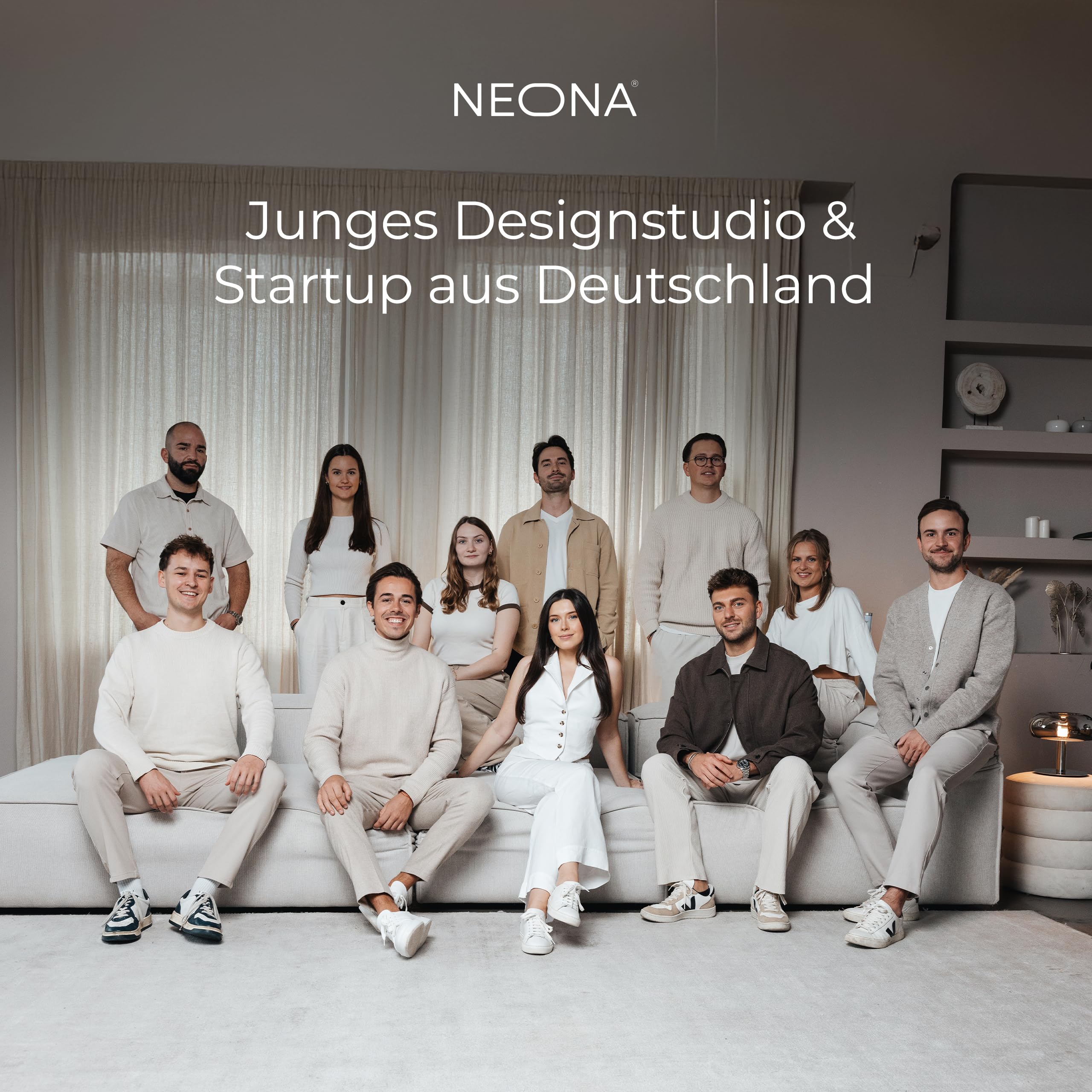 NEONA Lumio LED-Tischleuchte Retro – Dimmbar mit Touch-Funktion | Design-Pilzlampe in Chrom, Schwarz-Chrom & Orange | Moderne LED-Nachttischlampe für Sideboard, Schreibtisch & Wohnbereich