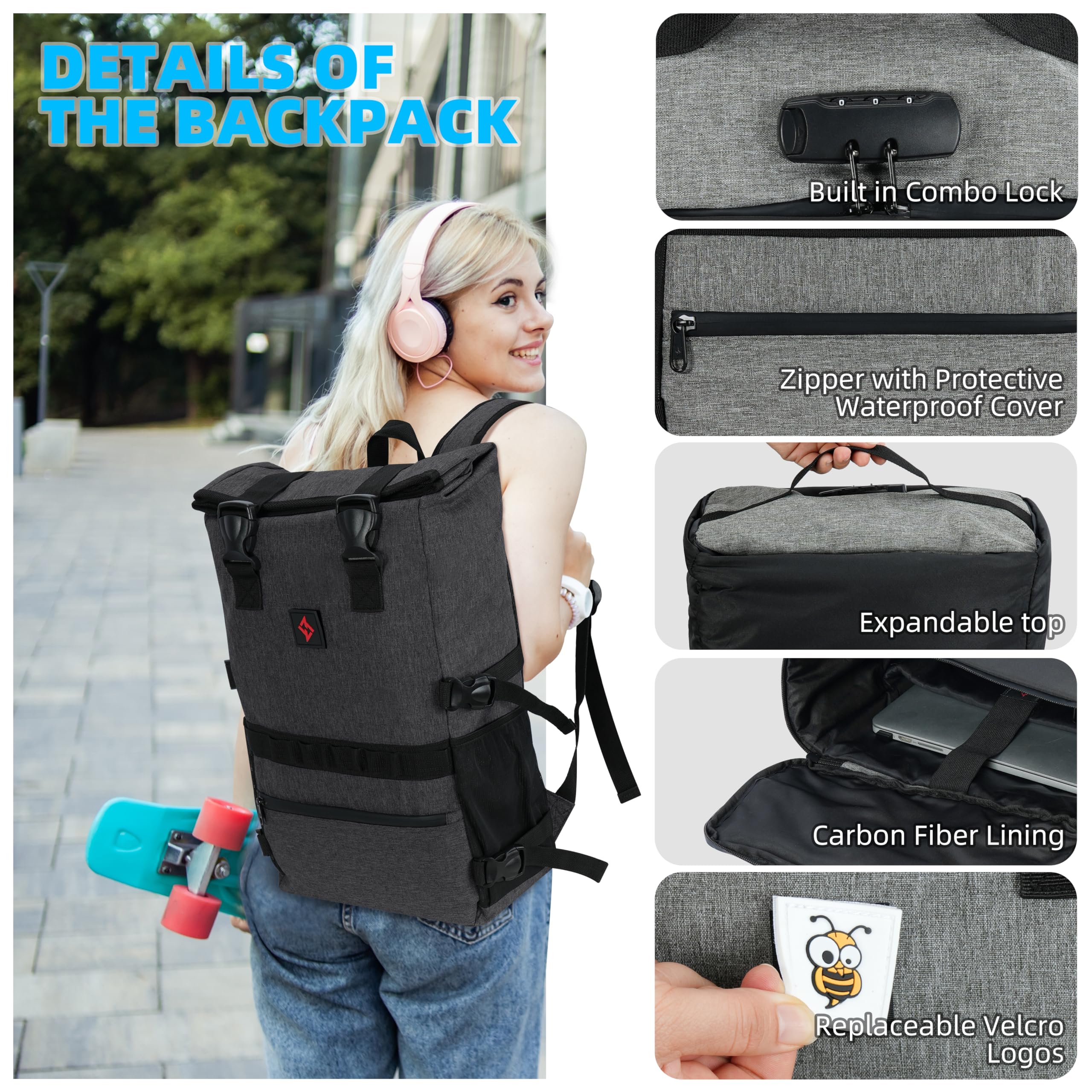 Snapklik.com : Zazzy Smell Proof Backpack