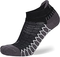 Balega Silver Compression No-Show Running Socks Men Women - Moisture-Wicking, Arch Support, Anti-Blister Performance (1 Pair)