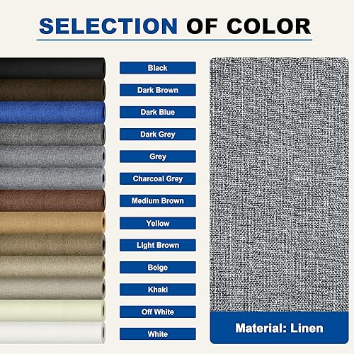 Vista 378 de Parches de reparación de lino grueso, parches de tela de lino autoadhesivos, 8 x 11 pulgadas, 2 unidades, multicolor, se pueden utilizar