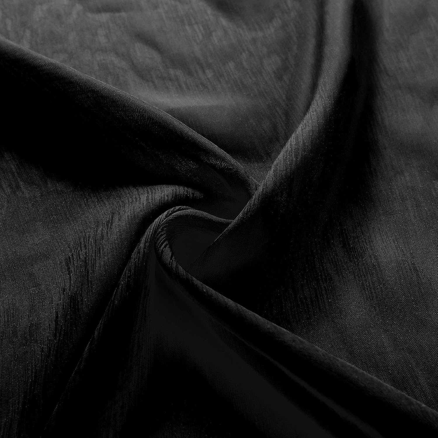 Black Sheer Curtains 84 Inch Length for Living Room 2 Panels Set Rod Pocket Window Curtains for Bedroom 52x84 Inches Long