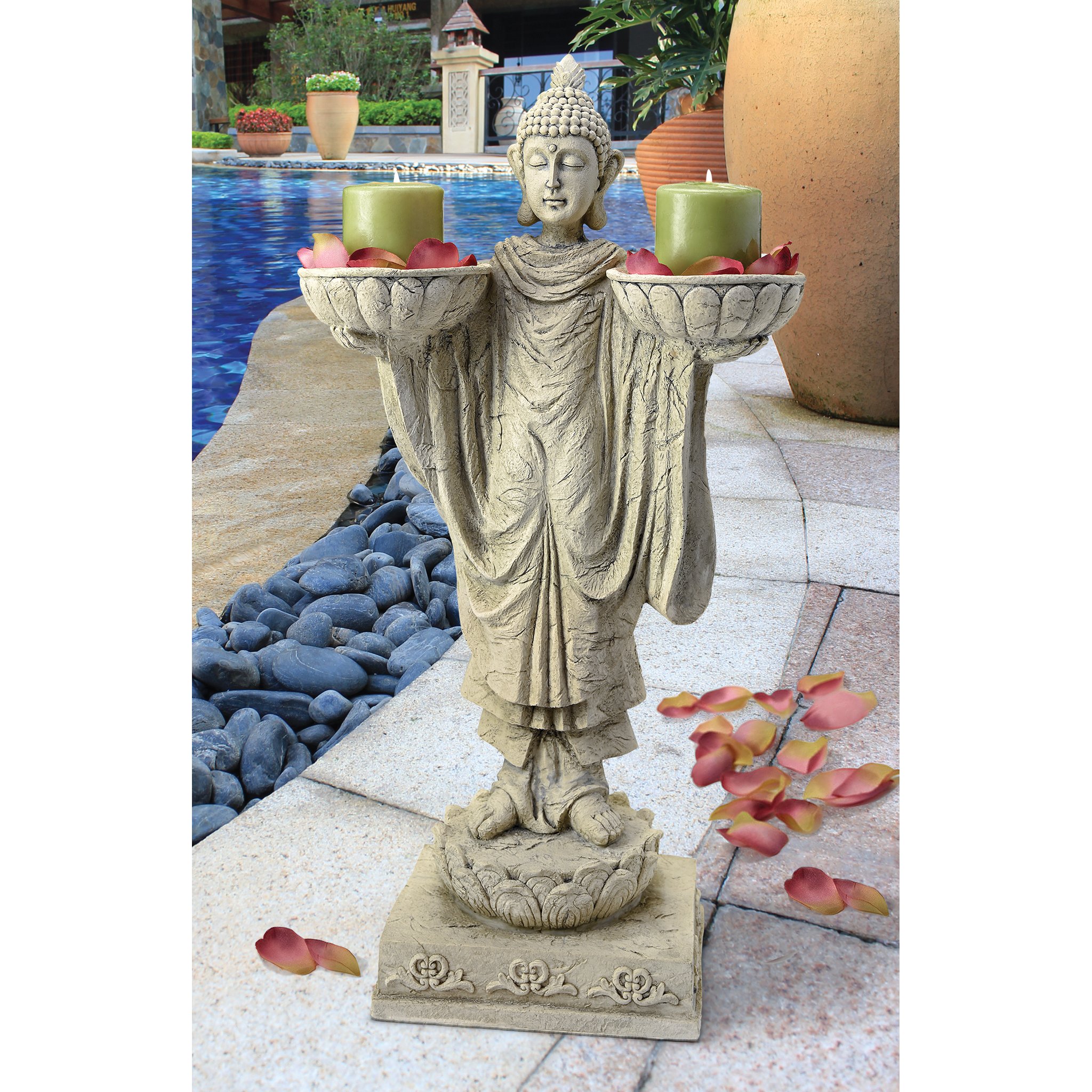 Diseño Toscano Avalokitesvara Buda, figura de jardín