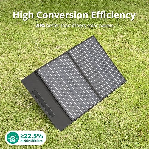 Miniatura 2 de Zendure 60W Panel solar plegable portátil 18V DC MC4 salida para generador portátil central eléctrica, impermeable IP65