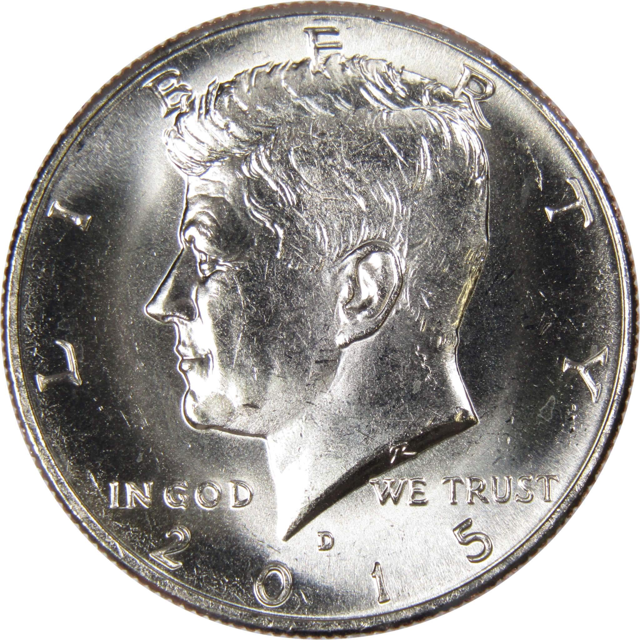 2015 D Kennedy Half Dollar BU Uncirculated Mint State 50c US Coin