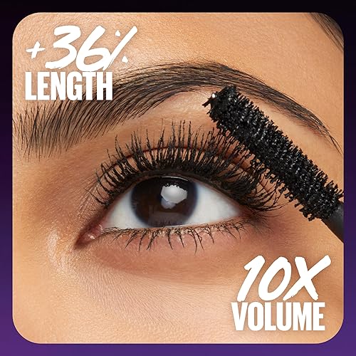 Miniatura 3 de Maybelline The Falsies Surreal Extensions - Máscara de pestañas lavable, voluminizadora, maquillaje alargador, color negro meta, 1 unidad