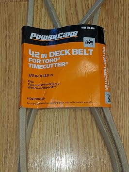 42in Deck Belt for ToroTimeCutter 1/2in x 113in fits TORO and WheelHorse with SmartSpeed 1001 588 206