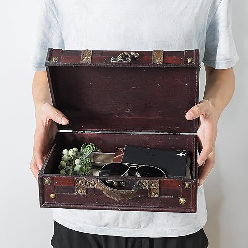 Miniatura 8 de SLPR caja decorativa en forma de maleta con correas, 2 unidades