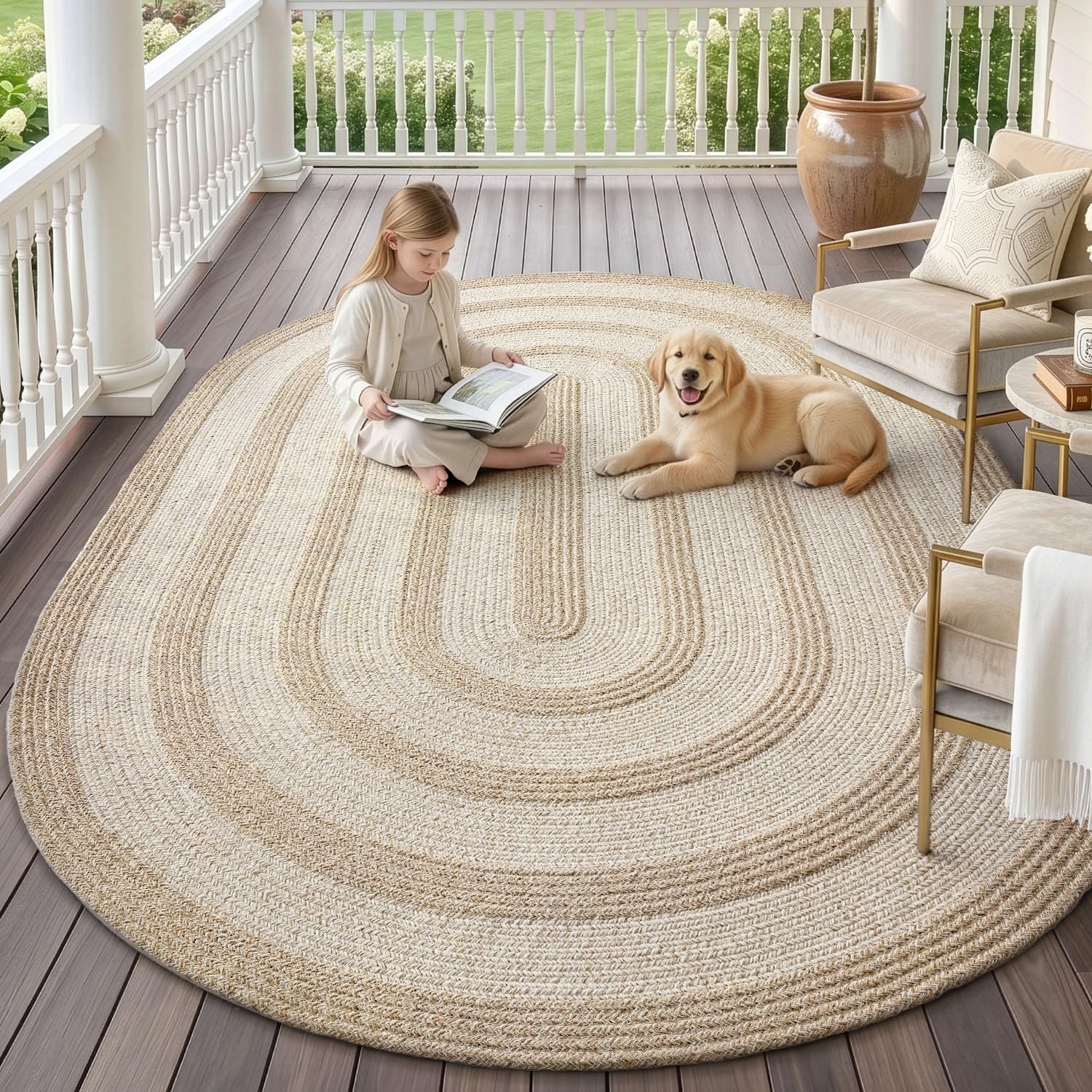 カーペット naco Liz WOVEN RUG Lise Hand Woven Rug with Wool & Natural Jute