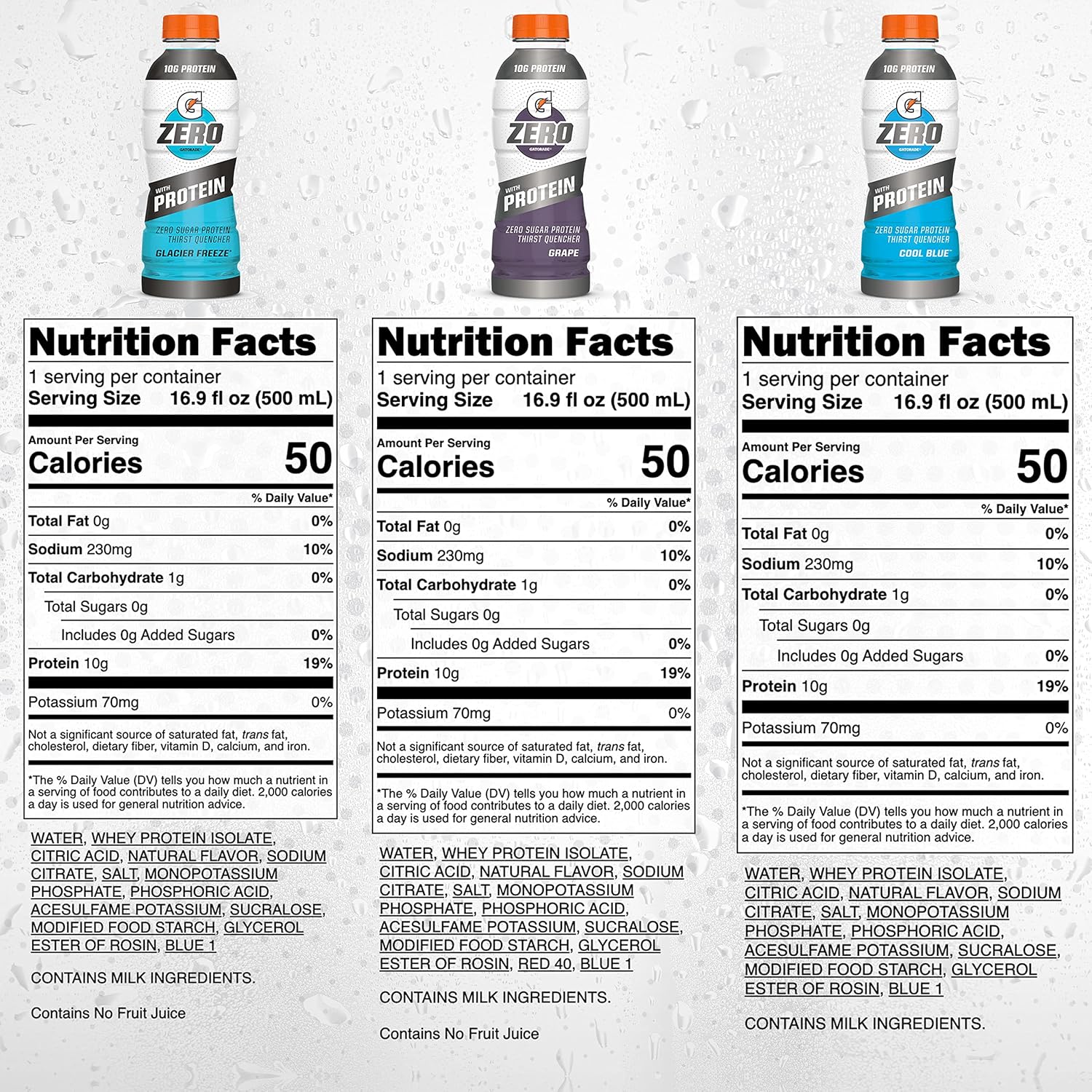 Buy Gatorade Zero With Protein, 10g Whey Protein Isolate, Zero Sugar