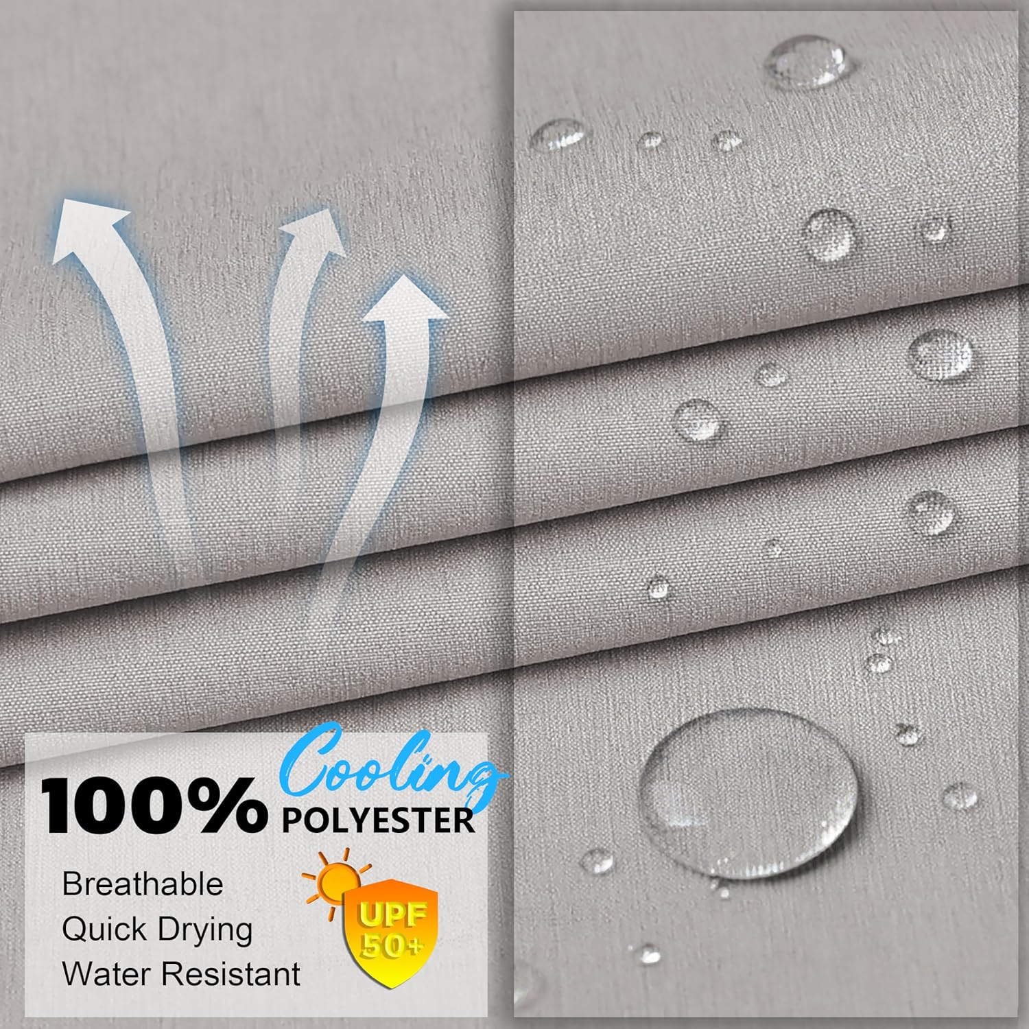 Lzzidou Men's Golf Pants Classic Fit - Quick Dry Performance Trousers Water Resistant Lightweight Work & Travel Slacks - Image 5